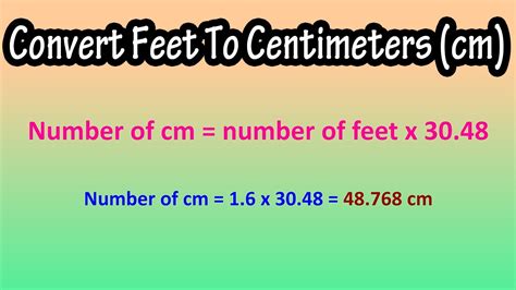 5.3 pies a cm|5.3 Feet to Centimeters